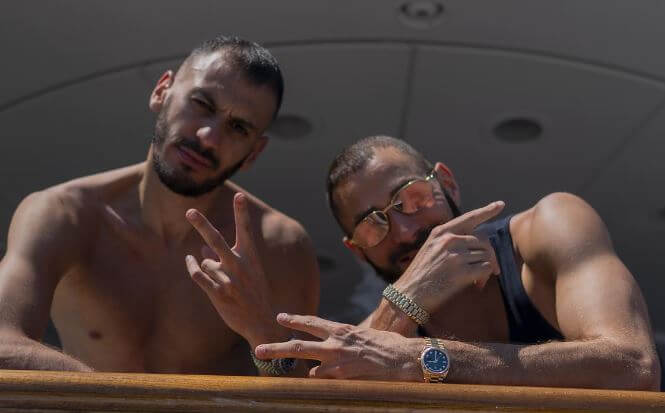 Gressy Benzema with his brother Karim Benzema.